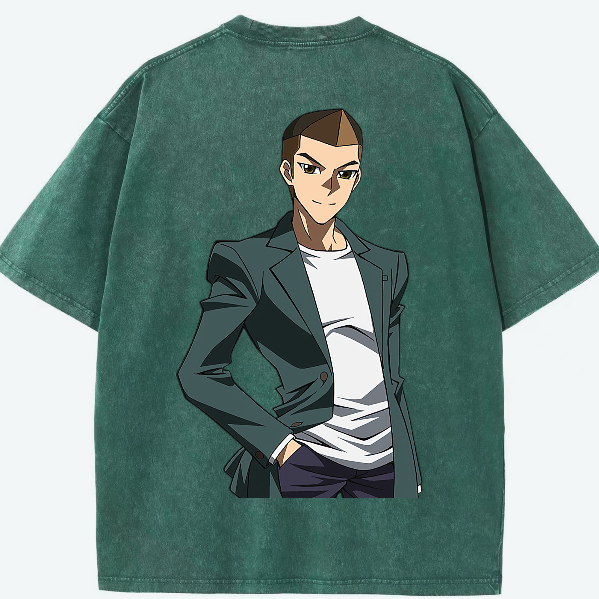 （画像用） 遊☆戯☆王 Yu-Gi-Oh! 綿100% ヴィンテージ風 半袖Tシャツ（背面プリント）